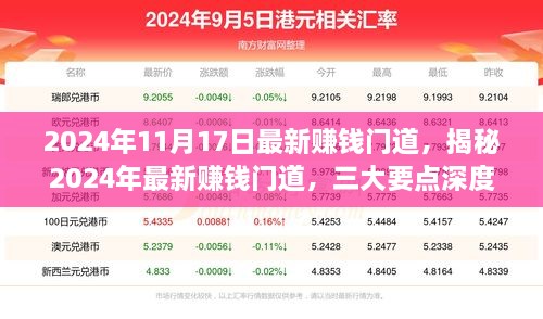 揭秘未来赚钱新趋势，深度解析三大赚钱门道（2024年最新）