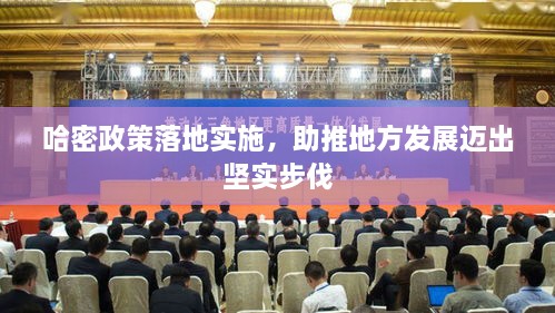哈密政策落地实施，助推地方发展迈出坚实步伐