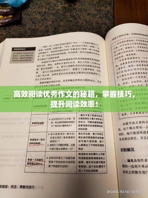 高效阅读优秀作文的秘籍，掌握技巧，提升阅读效率！